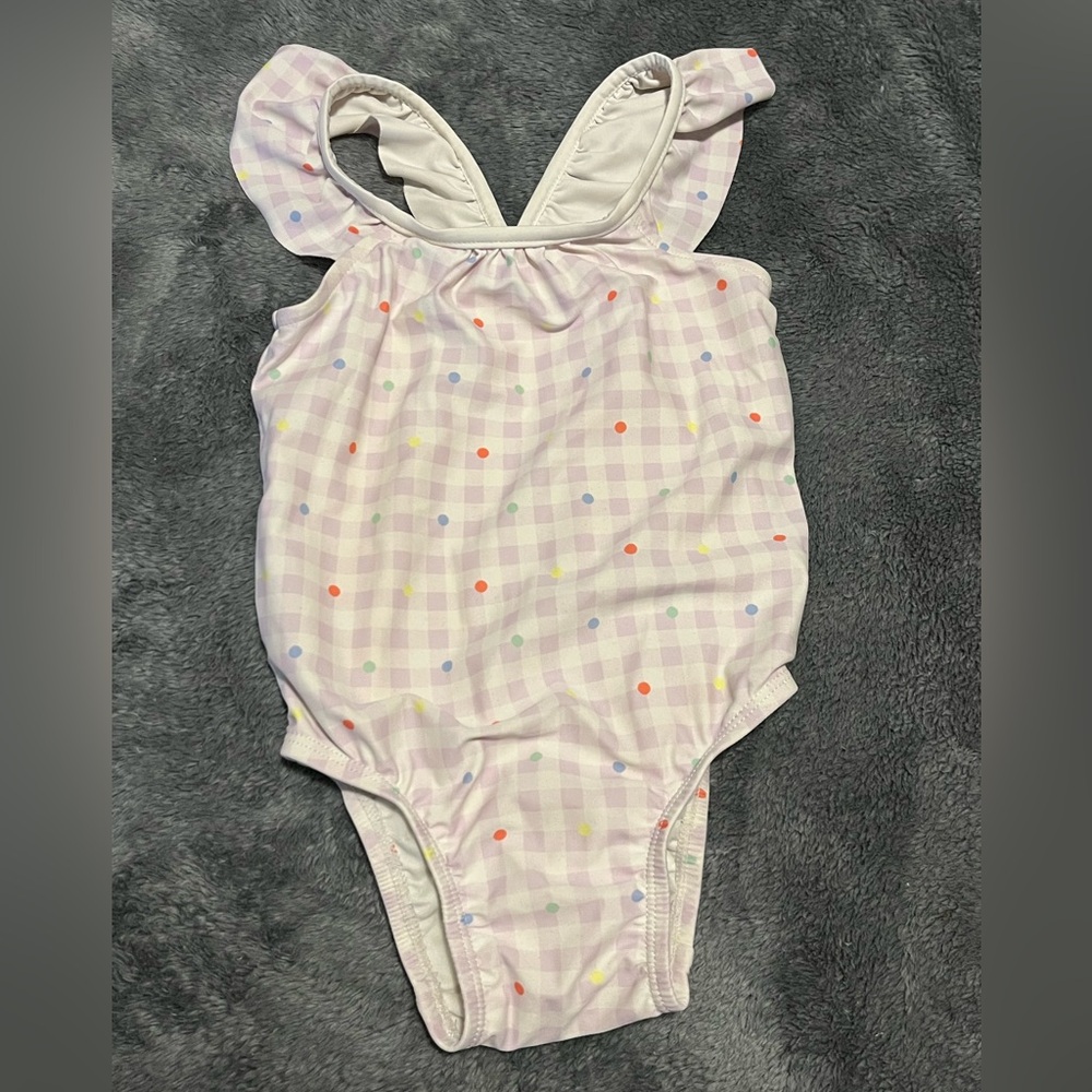 GAP Pastel Polka Dot Swimsuit-2T